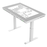 Table tactile interactive de 43 pouces, table tactile à hauteur réglable électriquement, écran tactile capacitif pour la maternelle et les entreprises