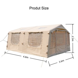 Tente gonflable familiale de camping grand format, résistante aux UV et imperméable, 6-17,28 mètres carrés - Product Image 2