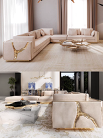 Ensemble de canapés en cuir de luxe moderne SANSENG pour la maison, modulaire, écologique, garantie 10 ans, meubles de salon
