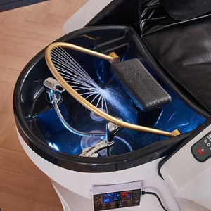 Sillón Eléctrico Moderno para SPA, para Salón de Belleza o Taller, Mueble Metálico para Lavado de Cabeza, Cama de Champú para <span class=keywords><strong>Barber</strong></span>ía, Masaje - Product Image 3