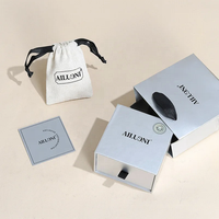 Ensemble de boîtes à bijoux en papier de luxe personnalisées, boîte à bijoux avec sac, boîte de rangement pour collier, boîte en carton, ensemble de sacs