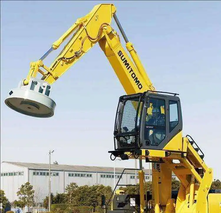 High-frequency 1000kg 1ton 5ton lifting electromagnet mobile crane truck excavator use electro-magnets for steel scrap