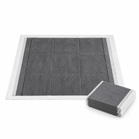 Vente en gros de tapis d'apprentissage jetables pour chiens en charbon de bambou, contrôle des odeurs, super absorbants, anti-fuites, pour chiots, OEM ODM