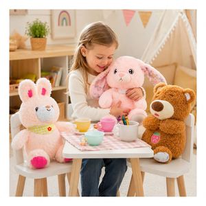 Custom AI Bunny Plush Toy Voice Dialogue Language Tutor Soft Stuffed Animal USB Charging Kids Bulk Gift Supplier - Product Image 5