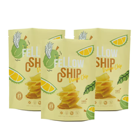Chips de banane plantain sacs refermables de casse-croûte sac debout chips de fruits sac d'emballage en plastique pour chips de plantain