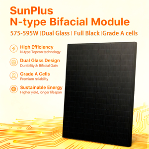 Panneau solaire bifacial SUNPLUS 585W avec 22,5 % d'efficacité – Stock US - Product Image 3