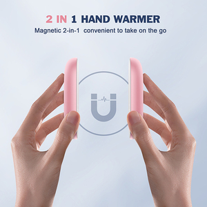 Chauffe-mains et chauffe-pieds portables miniatures rechargeables personnalisés, chauffe-mains USB réutilisables pour l'extérieur - Product Image 2