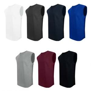 Verano de secado rápido fresco 100% poliéster camiseta sin mangas transpirable correr Fitness gimnasio malla camiseta sin mangas - Product Image 1