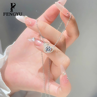 Collier pendentif ovale en zircon géométrique fin pour femmes, argent sterling 925, colliers de mode Planet, bijoux personnalisés en gros