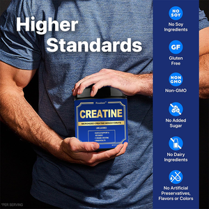 Groothandel Bulk OEM Private Label Ongesmaakt 5000mg Zuiver Instantized Micronized <span class=keywords><strong>Creatine</strong></span> Monohydraat Poeder <span class=keywords><strong>Supplement</strong></span> met Schepje - Product Image 3