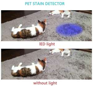 Linterna <span class=keywords><strong>Ultravioleta</strong></span> de Bolsillo para Detección de Bacterias, <span class=keywords><strong>365</strong></span> <span class=keywords><strong>nm</strong></span>, 9 LED UV, Aluminio - Product Image 6