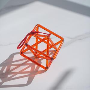 Orange Quartz Singing Merkaba <b>Crystal</b> Star Pyramid Healing Instrument for Sound <b>Bath</b> Stress Relief - Product Image 5