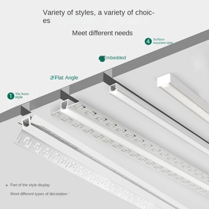 Vente chaude Intérieur LED Ligne Lumière pour Bureau et Centre Commercial Aluminium Bande Encastrée Pliage Coupe Soudage Traitement Services - Product Image 6