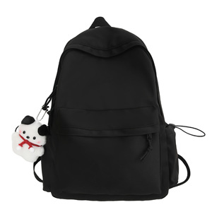 Japanese Style <b>Backpack</b> For Female College Students <b>Large</b> Capacity Solid Color With Interior Zipper Pocket Leisure Travel - Product Image 2