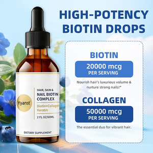 Gotas de Colágeno con Biotina Orgánica, Certificadas por GMP, Sin Azúcar, OEM/ODM, Promueven Uñas Fuertes y Resistentes, y Blanqueamiento de la Piel para Adultos - Product Image 5