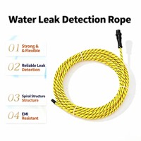 Câble de détection de fuite d'eau à 2 conducteurs, faible résistance, capteur d'eau, alarme, paire torsadée 6mm -20~75 ℃
