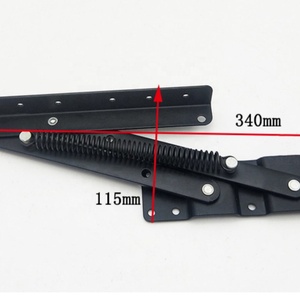 Mesa de Centro Plegable Moderna de Hierro con Mecanismo de Elevación, Grosor de 2.0 mm, Color Negro, con Bisagra de Resorte Oculta para Sala de Estar y Cocina - Product Image 5