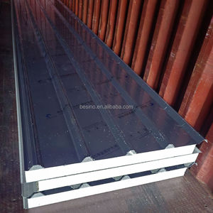 Techo de aislamiento Eps Panel sándwich <span class=keywords><strong>Precio</strong></span> Comercio Eps Material de techo sándwich Pu Hoja de panel sándwich para techo - Product Image 4