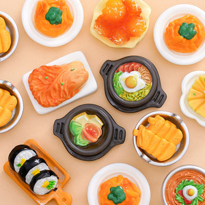 Décorations en résine de cuisine simulée coréenne Kawaii, nouilles froides, poulet frit, breloques pour coque de téléphone, accessoires de bricolage - Product Image 2
