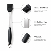 Ensemble d'outils de barbecue en acier inoxydable 304 pour la randonnée, le camping et la cuisine en extérieur, comprenant brosse de nettoyage de barbecue, spatule ajourée, fourchette et autres gadgets