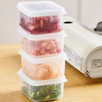 Boîte de préparation de repas minimaliste, compacte, transparente, en plastique, résistante aux fuites et aux odeurs, compatible congélateur, écologique, moulée par injection