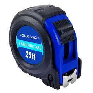 Ruban à mesurer automatique Wooktools de haute précision, lame en acier de 7,5 m, métrique/imperial, retour automatique, support, verrouillage par bouton-poussoir, haute visibilité - Product Image 1