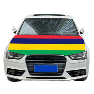 Cubierta de capó de coche Nacional asequible bandera <span class=keywords><strong>Mauricio</strong></span> cubierta de motor de coche bandera venta directa de fábrica tela de poliéster - Product Image 6