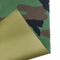Tissu de veste de randonnée en nylon léger imprimé de camouflage, taslon imperméable et respirant en tricot laminé softshell