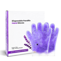 Gants exfoliants à la paraffine saveur pêche, masque pour les mains hydratant et blanchissant, produit de beauté pour le soin de la peau, idéal pour le spa
