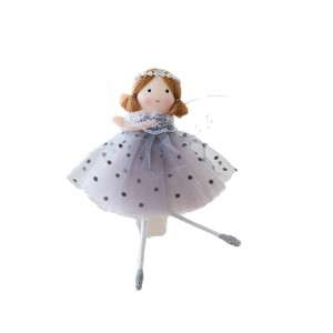 Nouveau produit, pendentif en forme de cœur-ange de style conte de fées, décoration d'arbre de Noël pour filles - Product Image 5
