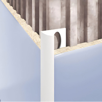 Profilés d'angle modernes en PVC pour la protection des bords des carreaux de céramique |   Bande de finition murale courbée, imperméable et durable