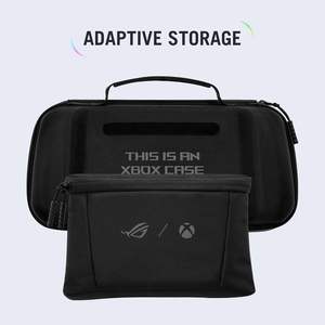 Étui de protection premium ROG pour console de jeu Ally, matériau TPU noir avec métal et polyester - Product Image 3