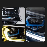 Faros Delanteros LED Estilo Láser CREULI para BMW Serie 7 G11 2016-2019, DRL, Señal de Giro, Proyector, Plug & Play