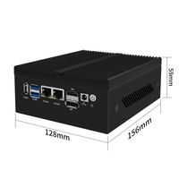 Mini PC Industrial Sin Ventilador H10 SFP+ Firewall 2.5G I226 Micro Dual 10Gbe N100 con Puertos 10G DDR5 y Router de Software con SFP
