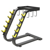 Cheernin 25 kg Support de rangement commercial pour salle de sport avec conception peu encombrante pour disques de poids, support vertical robuste pour plaques de poids en fer, sécurité accrue
