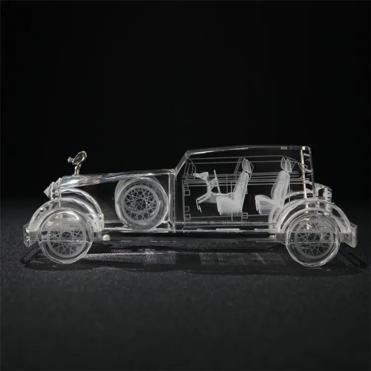 EU高級クリスタルガラス車モデルカスタマイズデザイン受け入れホームデコレーショントラックスポーツカーモデル
