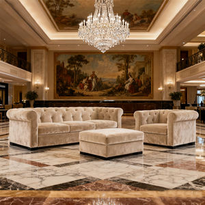 Ensemble de canapés-lits pour hall d'hôtel cinq étoiles - Mobilier moderne de luxe pour salon et chambre d'appartement à usage commercial - Product Image 2