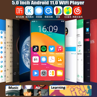 Yophoon nouveau 5.0 "Android 11.0 WiFi lecteur MP4 BT 5.0 Android Streaming lecteur de musique baladeur lecteur de musique MP3 numérique
