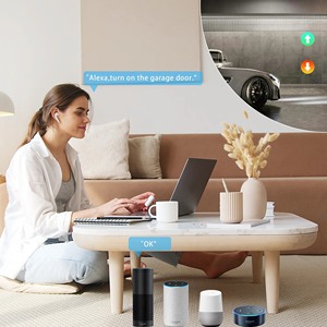 Módulo de interruptor de relé <span class=keywords><strong>WiFi</strong></span> Tuya, compatible con Alexa Google Home, 100-240V, funciona con el abridor de puerta de garaje automático existente - Product Image 6