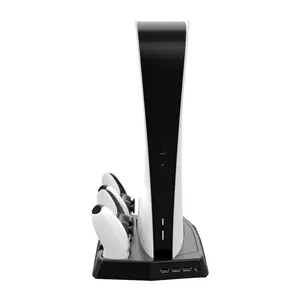 PLAYX 2-in-1-Lüfter Vertikaler Ständer Spiel zubehör PlayStation 5 mit 3 USB-Hub-Ladeans chl üssen Dual für PS5-Controller