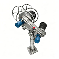 Treuil hydraulique marin pour filet de pêche, dérouleur de filet à deux roues pour bateau de pêche