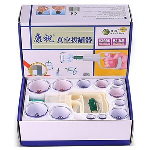 Kangzhu Vacuum <b>Cupping</b> Set 12 Cups Manual Air Suction Health Massage Home Use Non Glass ABS Material - Product Image 4