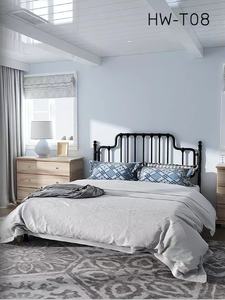 Сделано в Китае, высокое качество, простая дешевая черно-белая кованая железная Экологически чистая металлическая складная кровать - Product Image 4