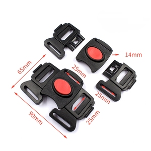 Fivela de Plástico para Carrinho de Bebê, Acessório para Colete Refletivo, Fivela de Cinto de 4 Pontos Preta Reciclada com Liberação Rápida Lateral - Product Image 6