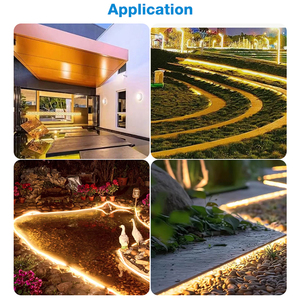 Venta al por mayor de iluminación interior al aire libre sin parpadeo Flexible regulable blanco RGB 240LEDS/M 220V COB LED tira de luz - Product Image 5