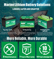 Batterie marine au lithium LiFePO4 étanche IP67 36V 60Ah à décharge profonde pour moteur de pêche à la traîne