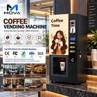Distributeur automatique de café en libre-service pour les commerces de détail avec trois réservoirs d'ingrédients, comptage des ventes et nettoyage facile