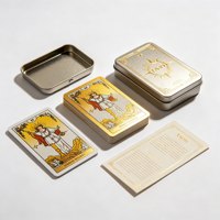 Cartes Oracle personnalisées de haute qualité, jeux de tarot, papier doré, durable, respectueux de l'environnement