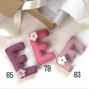 Guirnalda de letras de felpa hecha a mano <span class=keywords><strong>con</strong></span> <span class=keywords><strong>nombre</strong></span> <span class=keywords><strong>personalizado</strong></span> para decoración de pared de guardería - Product Image 4