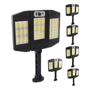 室外防水发光二极管墙壁传感器运动灯，带<span class=keywords><strong>3</strong></span>种照明模式折叠灯，用于花园庭院后院太阳能路灯 - Product Image 1